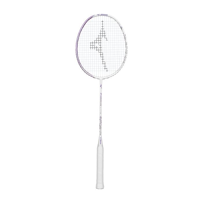 PREMIUM Mizuno Fioria Lite (PL.White/Lavender Glow) Raket Badminton