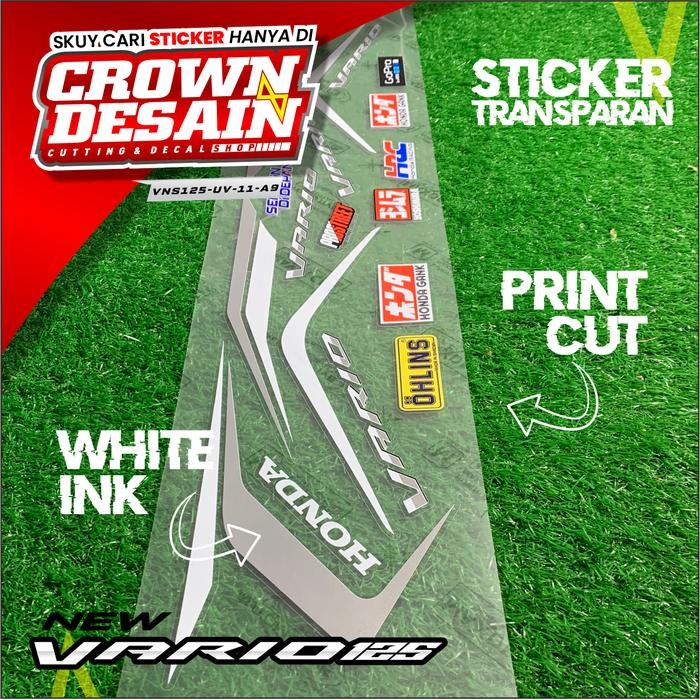 PREMIUM STIKER STRIPING TRANSPARAN UV VARIO NEW 125 2023 LIS ORIGINAL - STRIPING TRANSPARAN VARIO