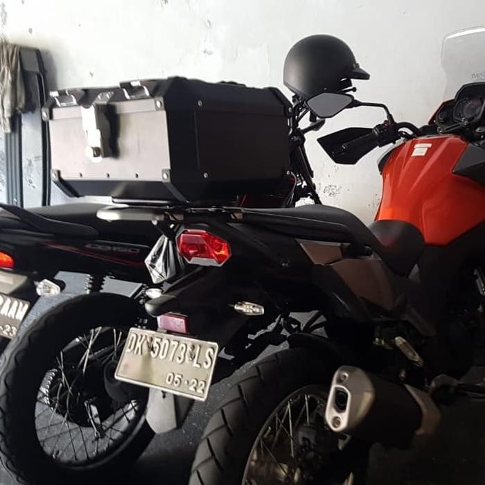 PREMIUM Top box Pannier Badak hitam 25 ltr