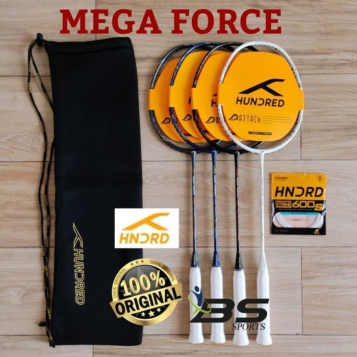 PREMIUM RAKET BADMINTON HUNDRED MEGA FORCE HNDRD MEGA FORCE ORIGINAL