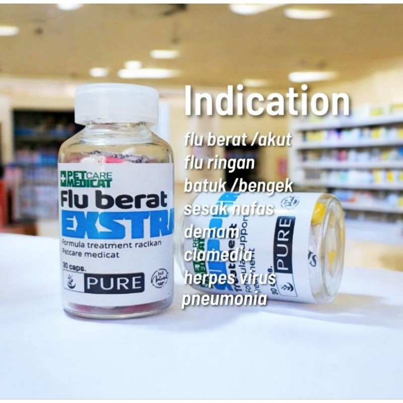 Obat Flu Berat Kucing Flu Berat Exstra Obat Flu Hewan Obat Flu Berat Kucing PETCARE MEDICAT