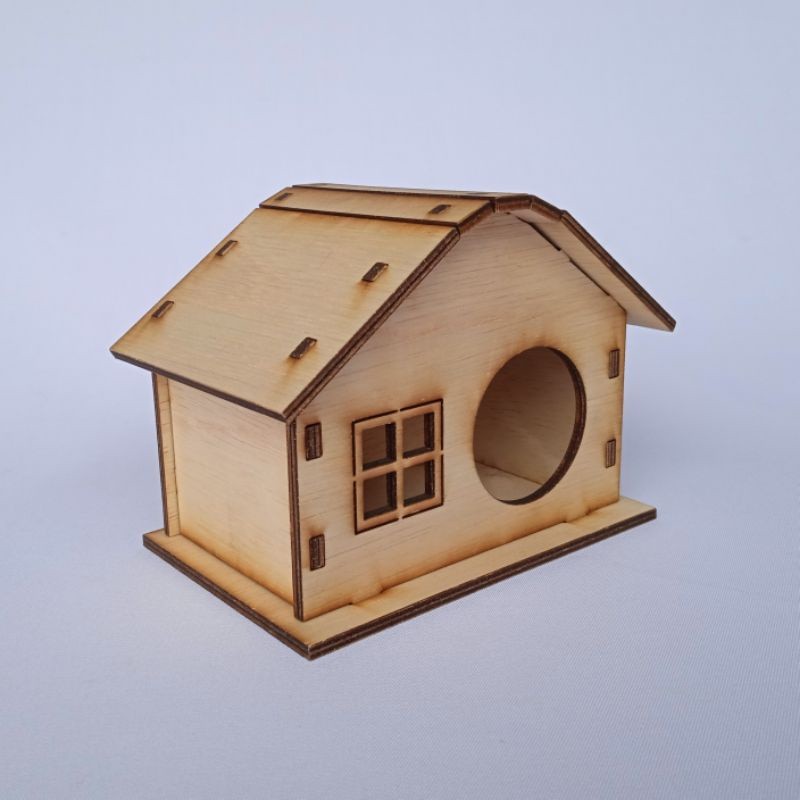 Rumah hamster lucu model kayu , Hamtaro Hamster House
