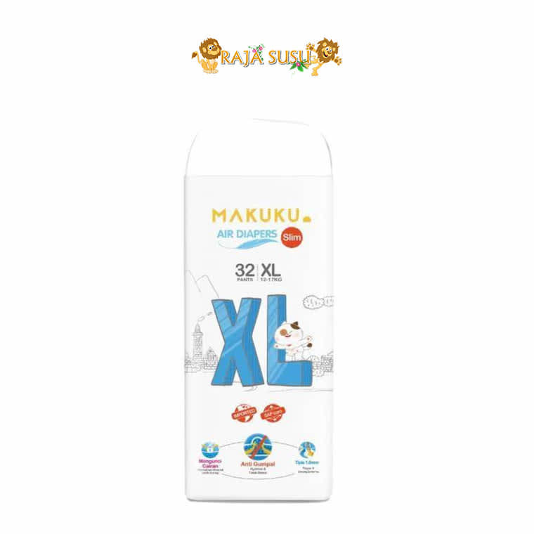 MAKUKU AIR DIAPERS XL32 - RAJA SUSU
