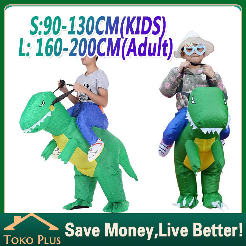 Kostum DINO Dinosaurus Anak Dewasa Kostum Dino Pesta Unik Cosplay Ultah Lucu Badut Angin Inflatable
