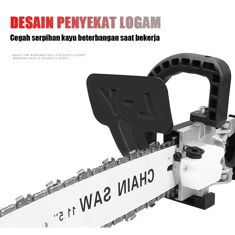 FUYAON Gergaji Pertajam Tangan Mini/Adaptor Gergaji Mesin Konverter Adaptor Penggiling Sudut/Gergaji