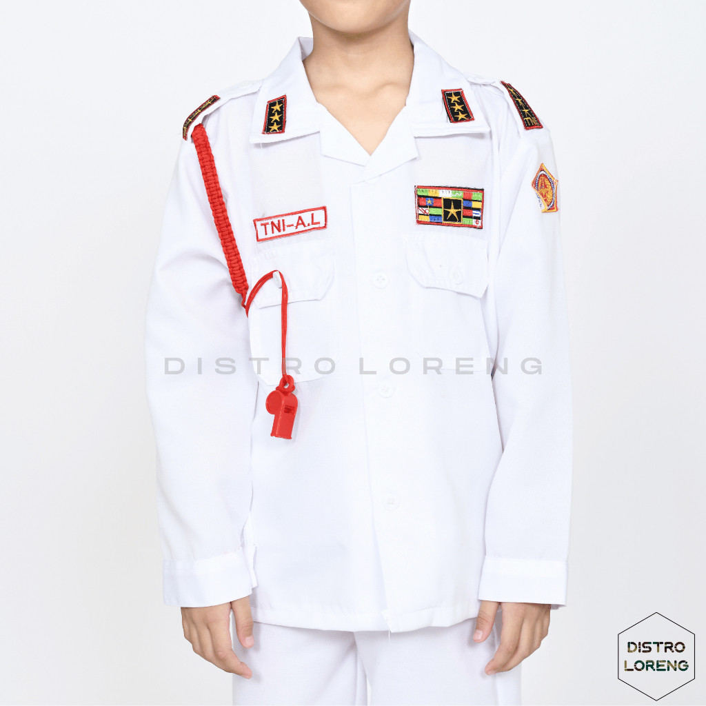 RB223 Baju Profesi TNI AL PDL Anak Laki-laki Setelan Kostum Karnaval Anak Usia 3-8 Tahun