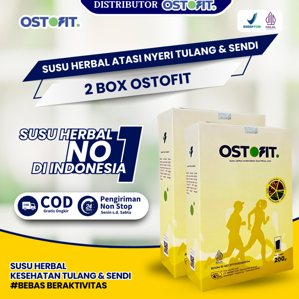 

OSTOFIT - Paket 2 Box Susu Herbal Menyembuhkan Nyeri Sendi dan Asam Urat Tanpa Efek Samping