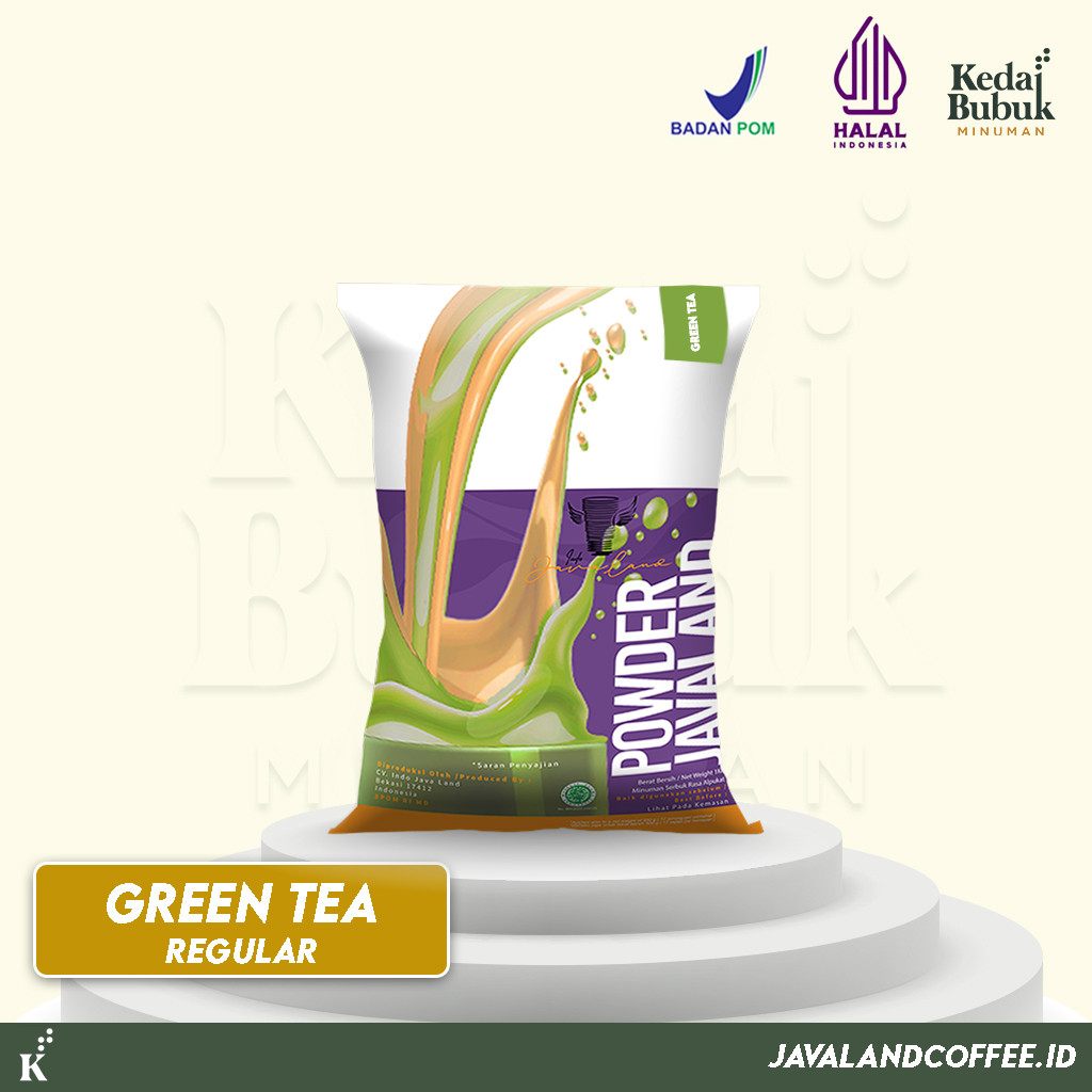 

Bubuk Minuman Rasa Green Tea / Matcha Plain Regular 1Kg - Javaland Powder Drink Best Seller