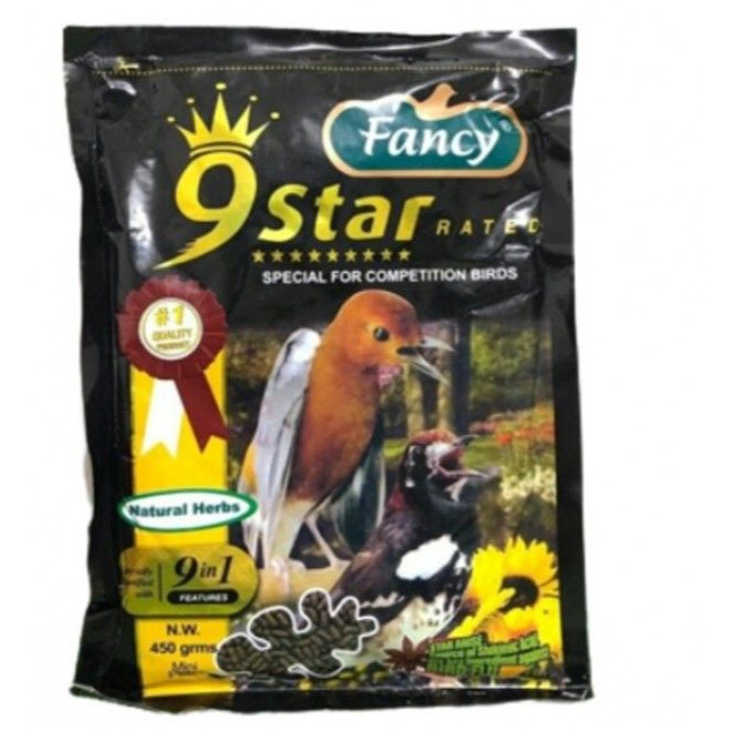 FANCY 9 START 450gr FANCY HERBAL VOER COKLAT ANTI FLU BURUNG PAKAN MURAI KACER ANIS IJO HARIAN LOMBA