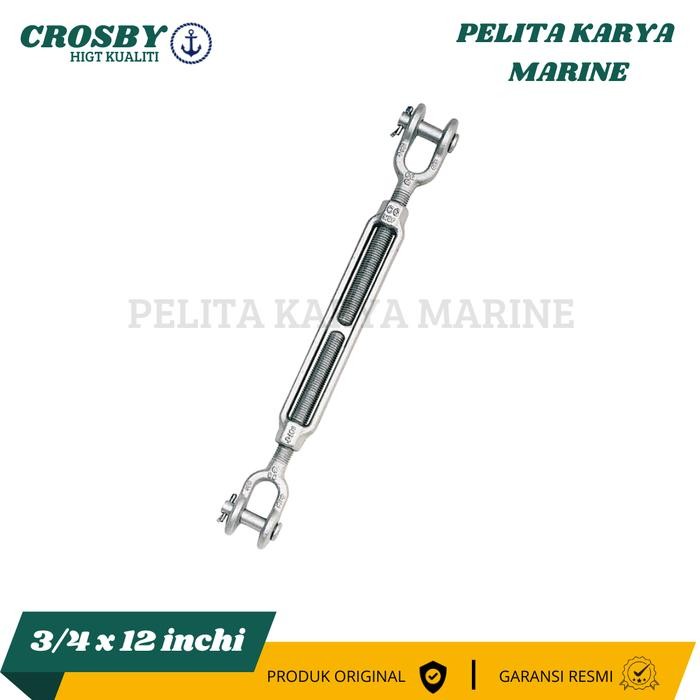 Jarum Keras / Turnbuckle Jaw and Jaw CROSBY USA HG228 3/4 x 12 Inch