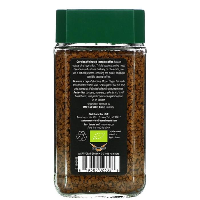 

Terlaris Mount Hagen Organic Instant Coffee Decaffeinated 100G Ongkir Termurah