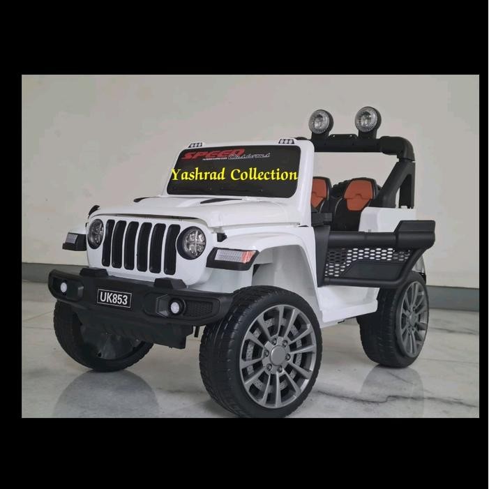 Mainan Mobil Aki Anak Jeep Unikid Ban Karet Remote