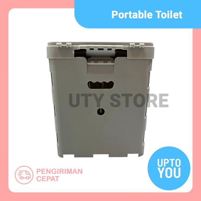 Portable Toilet for Camping Toilet Lipat dengan Tutup, Toilet Mobil Porta Potty Tahan Air Toilet