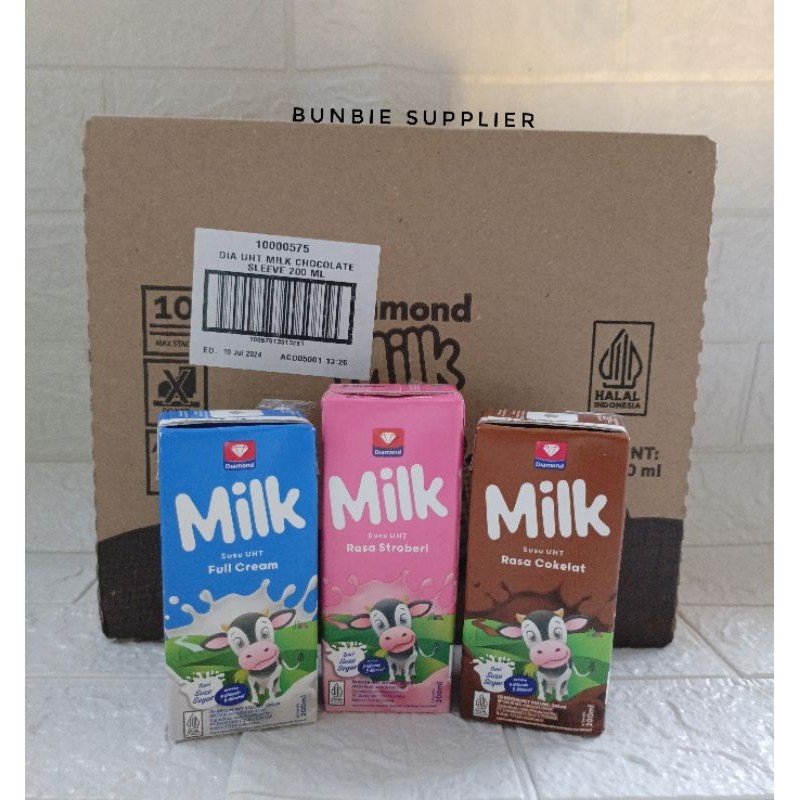 

Susu UHT Diamond Milk 200ml x 24pcs (KARTON)