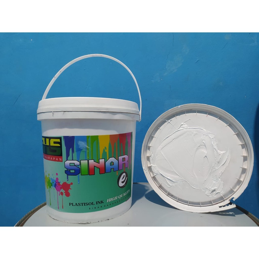 

Plastisol Economis Warna Putih Sinar Harapan Sablon Kemasan 5kg
