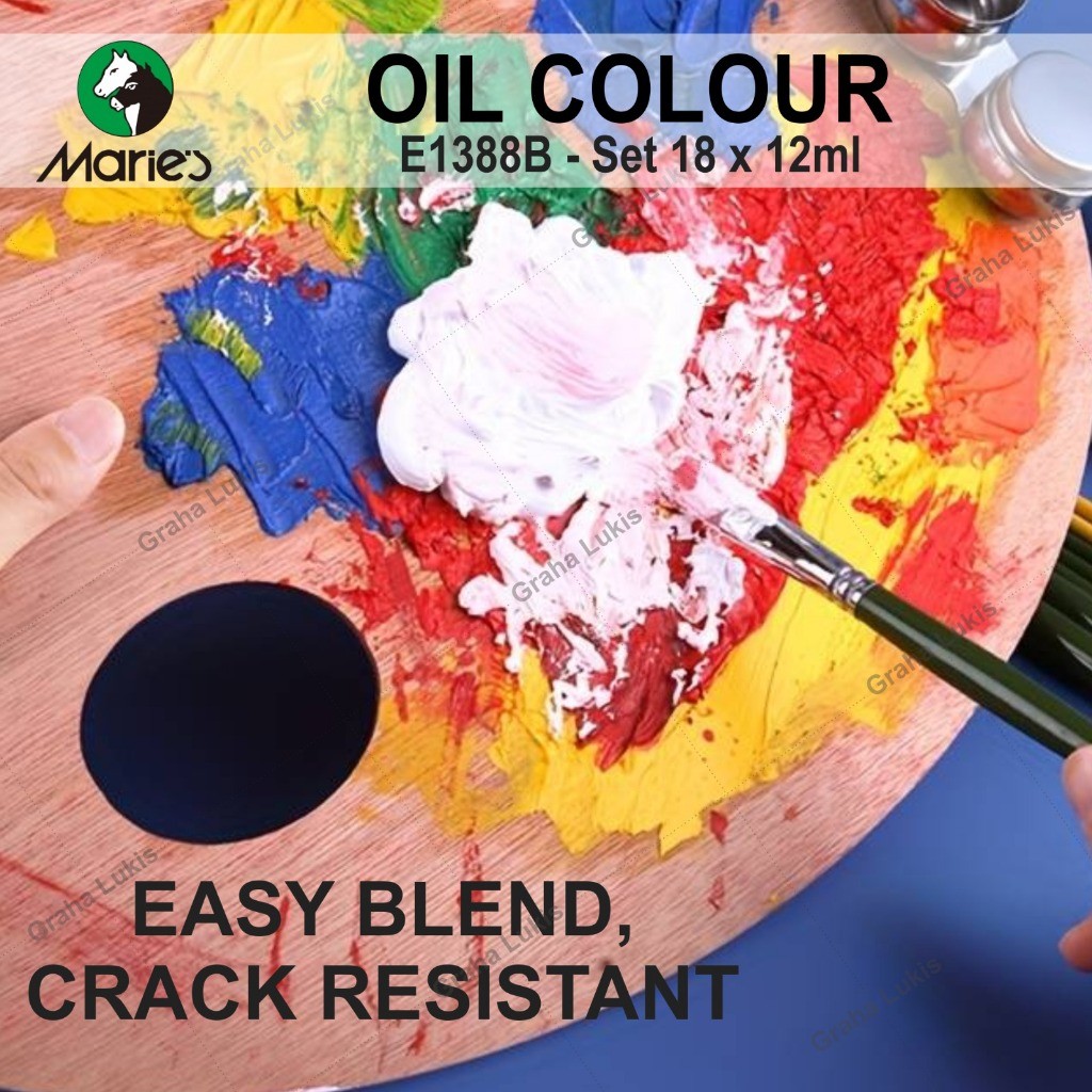 

Cat Minyak Maries Oil Color Set 18