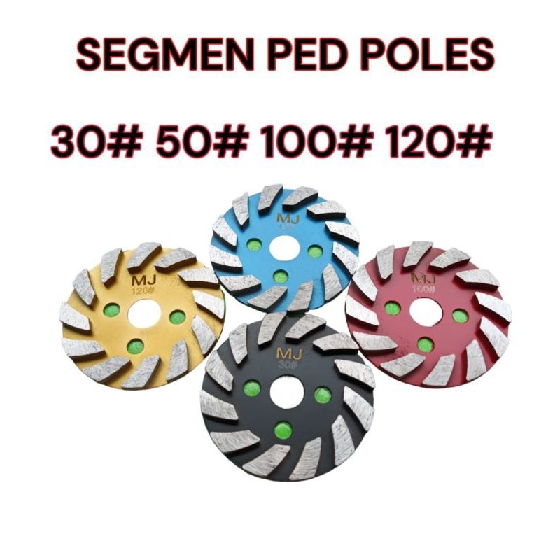 Segmen ped/ped segmen untuk meratakan/mengupas tembok/beton/granit/semen tajam dan awet