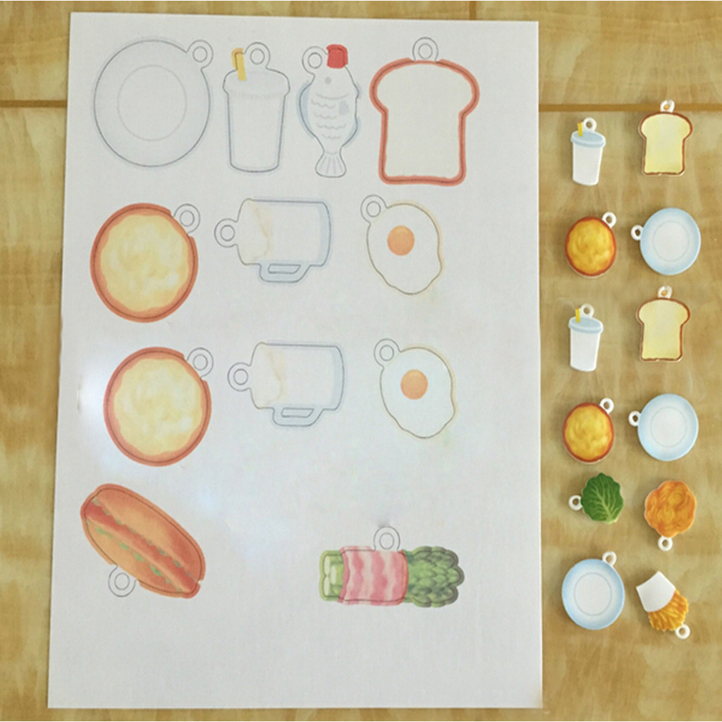 20pcs white printable heat shrink paper plastic shrink sheets