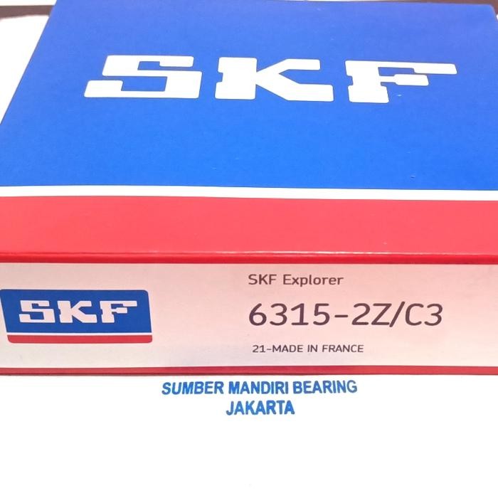 Bearing 6315 2Z C3 / Zz C3 Skf