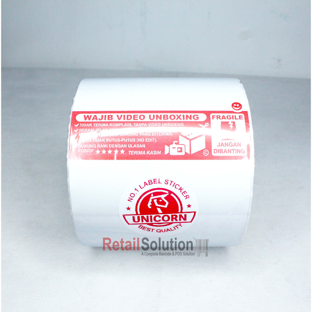 

Stiker Label AWB Resi Alamat Wajib Unboxing Fragile Thermal A6 100x150
