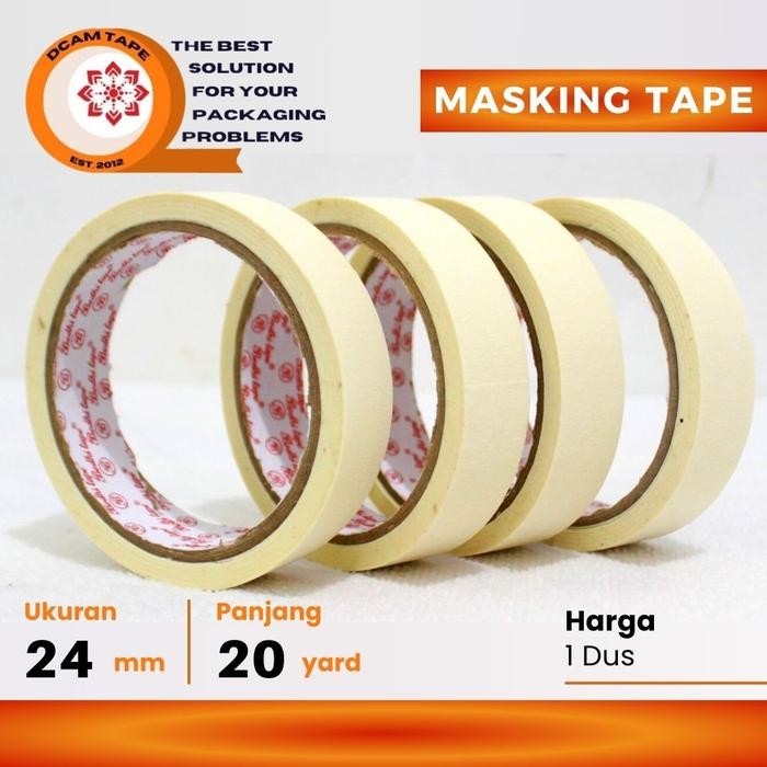 

Neosign - Lakban Kertas / Masking Tape 24 X 20 Y Bodhi Tape Isolasi Kertas - Dus
