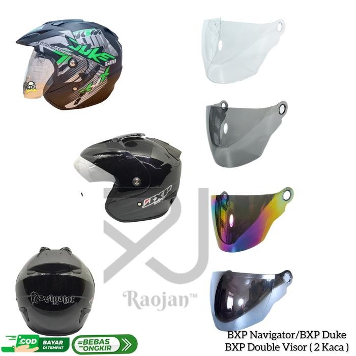 Afifa.store9 Kaca helm BXP Navigator visor helm BXP Navigator