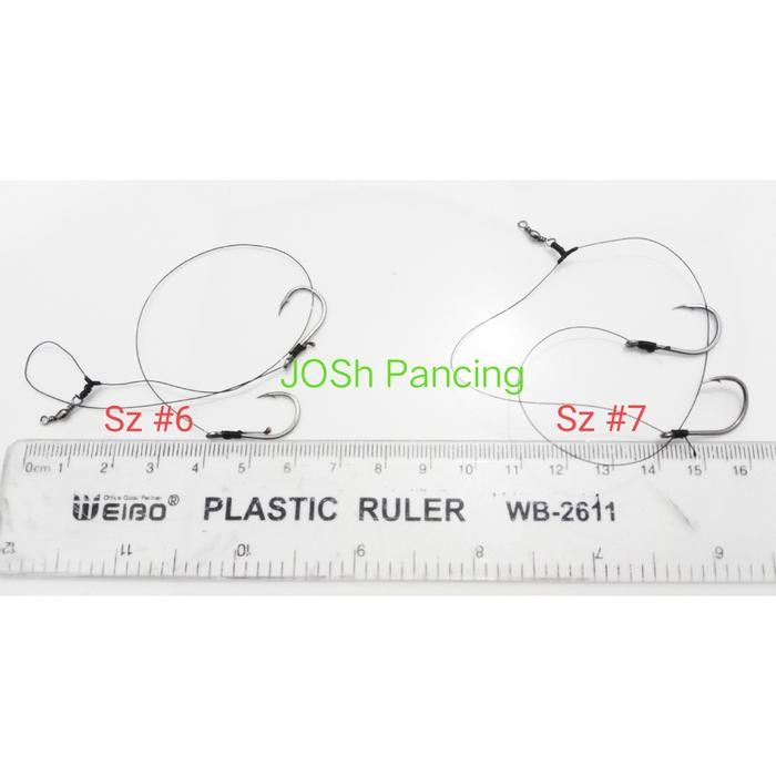 pancing rangkaian kail 2 rangkaian ikan mas lele patin