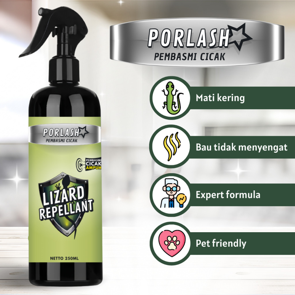PEMBASMI CICAK LIZARD SPRAY REPELLANT Racun Cicak Semprot Efektif Basmi Cicak ORIGINAL