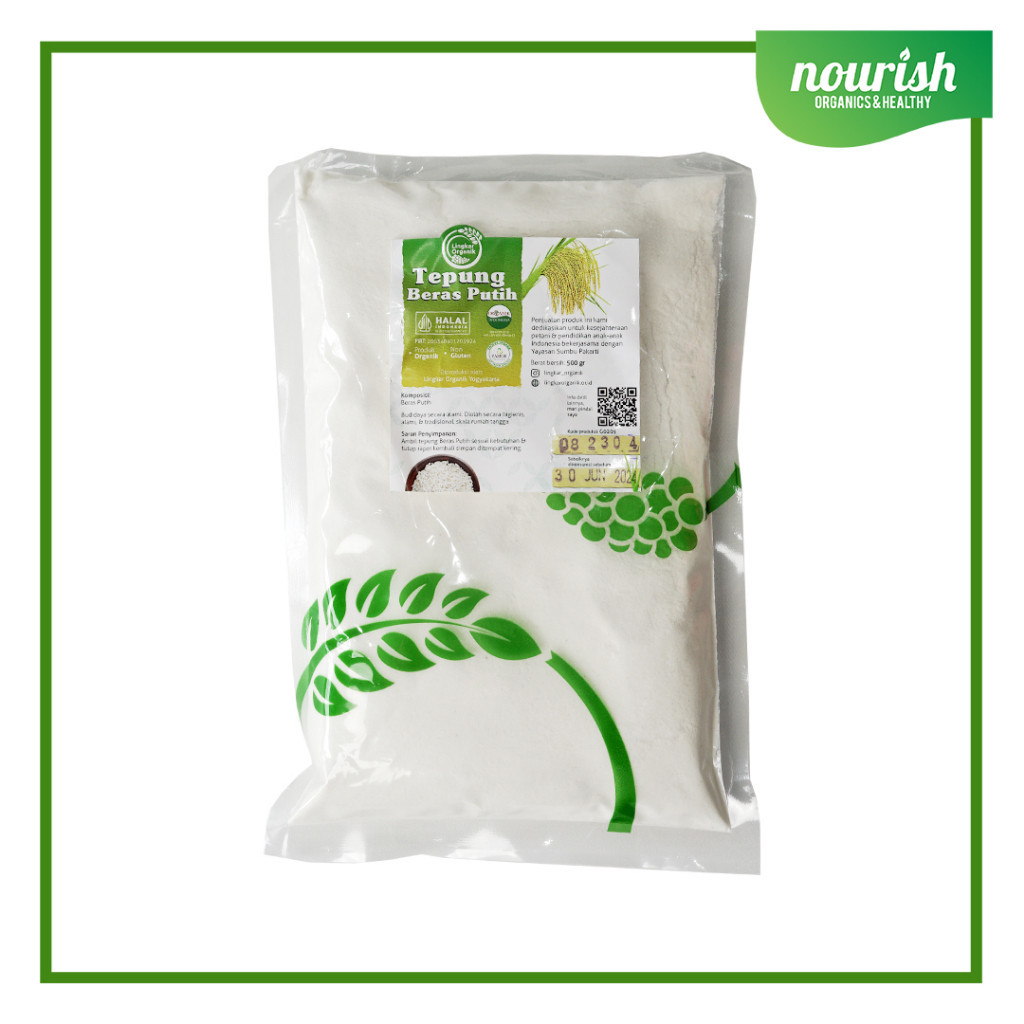 

Lingkar Organik, Tepung Beras Putih Organik 500 g