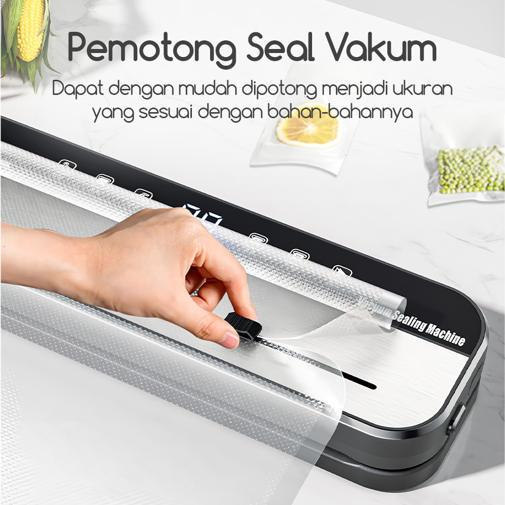 Bonkyo Portable Food Vacuum Sealer - VM2 Vakum Makanan Portable Untuk Makanan Basah Dan Kering VM2
