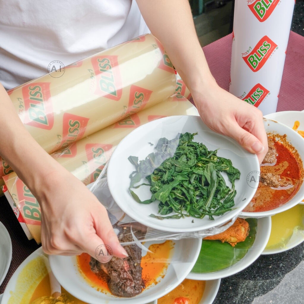 BLISS Plastik Cling Wrap Plastik Wrapping Makanan Plastik Wrapping Makanan 45CM X 500M