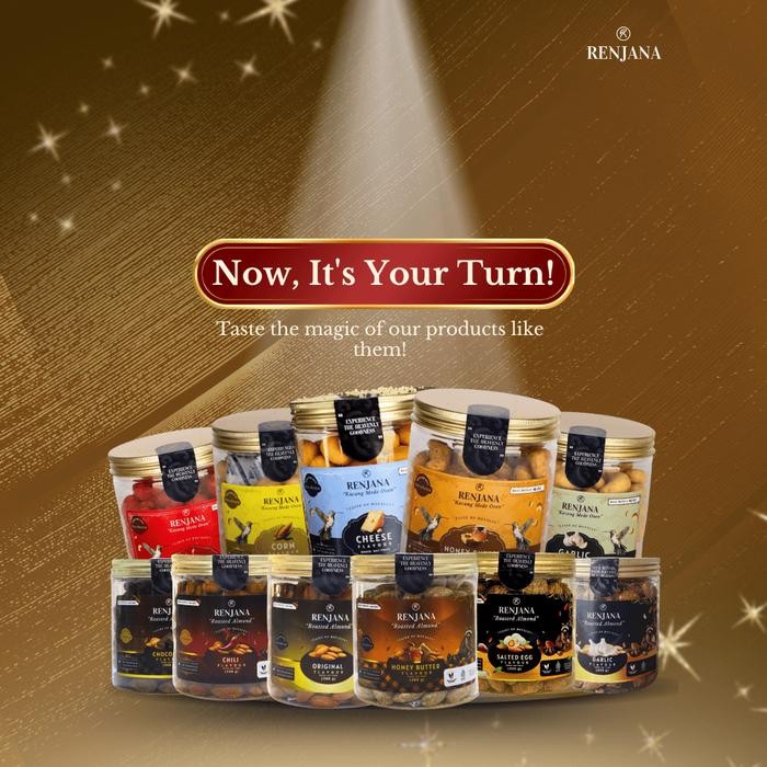 

GARLIC - Kacang Mede / Mete / Mente Oven Panggang RENJANA CASHEW 300gr