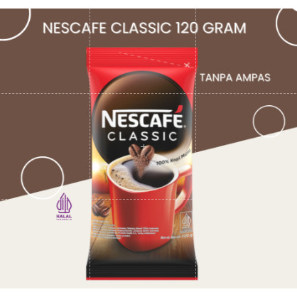 

Nescafe Classic 120 gram / Nescafe Kopi Bubuk tekstur halus