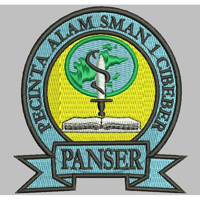 BCP-160 PATCH BORDIR PECINTA ALAM SMAN 1 CIBEBER PANSER LOGO/EMBLEM AKSESORIS
