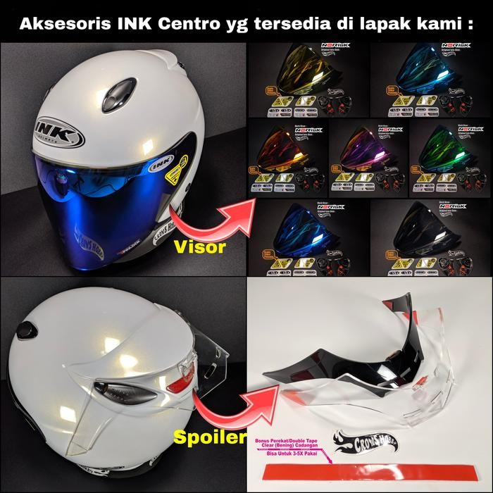 Terlaris Helm Ink Centro Original Solid Polos Motif Ongkir Termurah