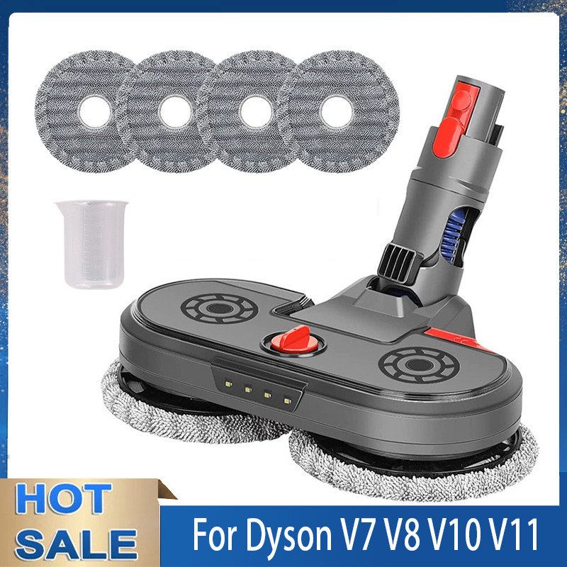 Perlengkapan Kepala Pel Elektrik Kompatibel dengan Dyson V15 V7 V8 V10 V11 Penyedot Debu Tongkat Tan