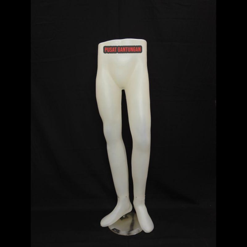 Manekin Kaki Cowok Bening Patung Kaki Pria Plastik Patung Celana