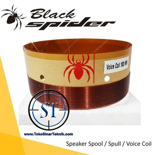 [YE] Spull Blackspider / Voice Coil BS 100 18" / Spool Speaker 18 Inch Black Spider 100MM Spol