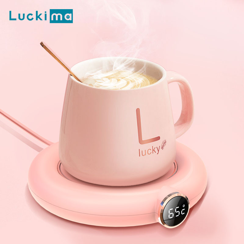 Penghangat Mug Kopi USB Pintar untuk Pemanas Minuman Elektrik Tatakan Pemanas Air Susu Teh Susu Kaka