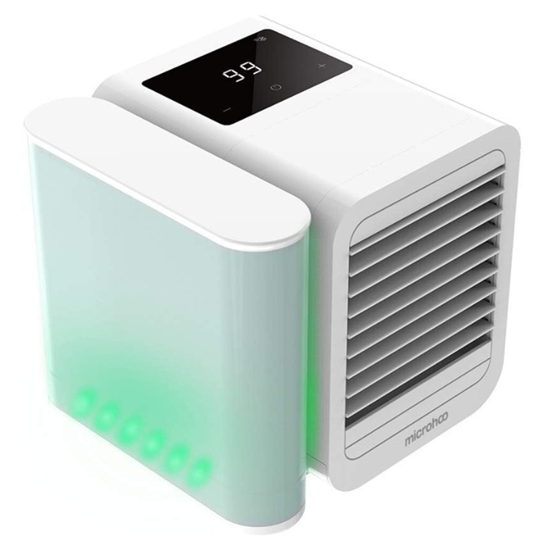Microhoo 3 In 1 AC Mini Kipas Pendingin Air Layar Sentuh Waktu Artic Cooler Humidifier Kipas Desktop