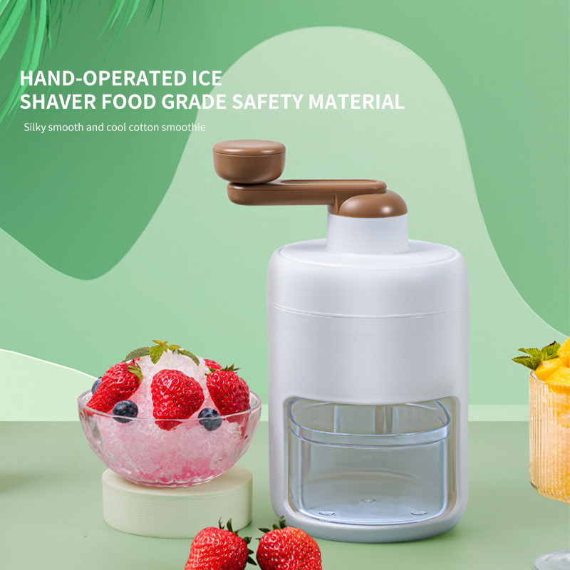 Penghancur Es Manual Kecil Goyang Tangan Es Pasir Hujan Es Pemecah Es Artefak Membuat Mesin Es Cukur