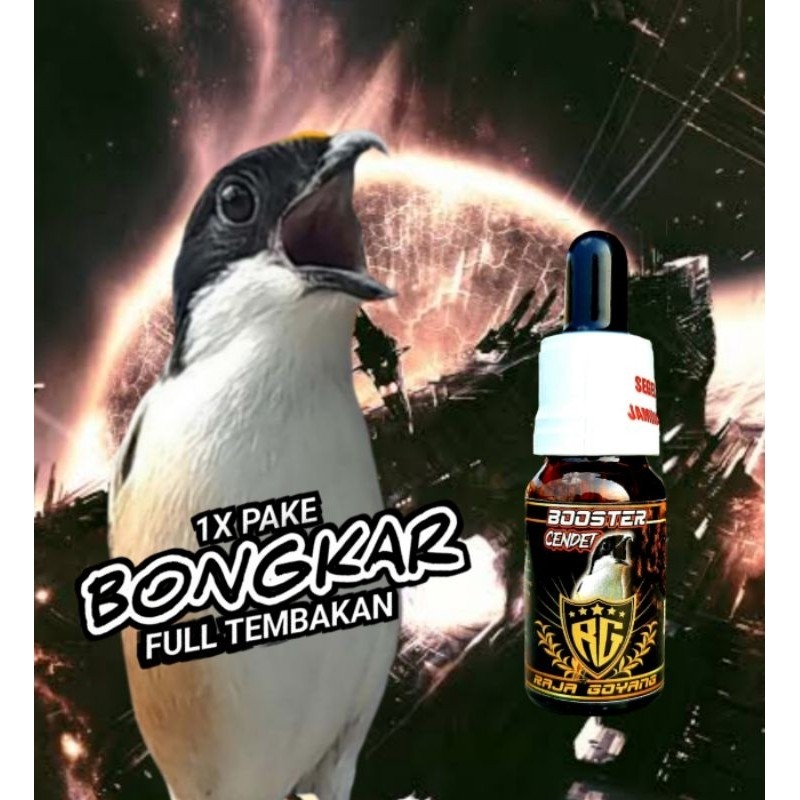 BOOSTER CENDET RG,Vitamin burung Cendet ,vitamin penggacor burung cendet,BOOSTER CENDET,enteng