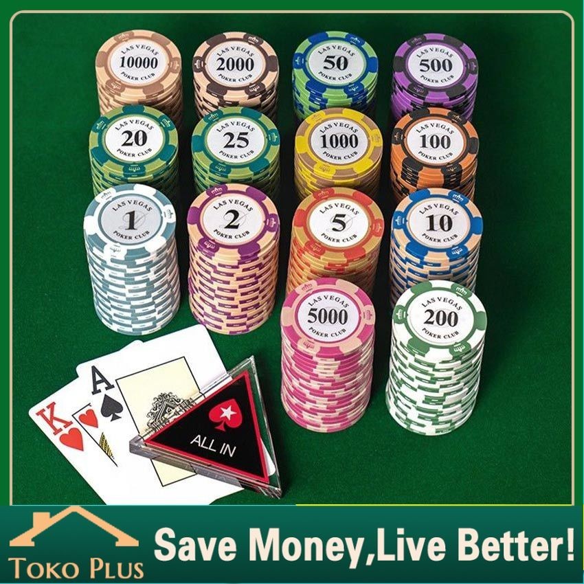 Poker Chip Set 10Pcs Poker Chip Coin Koin