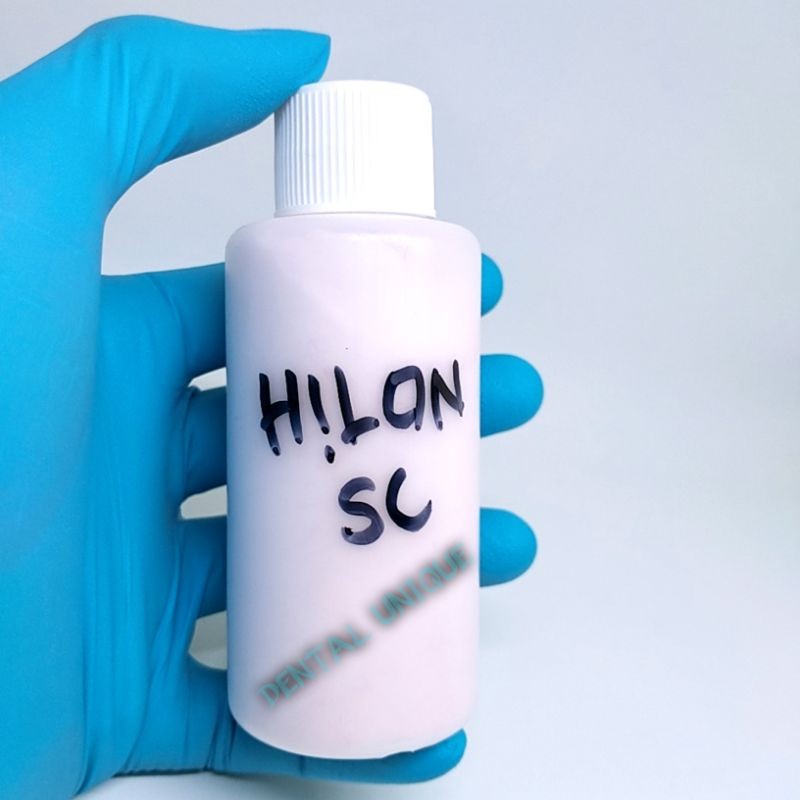 Hilon Botol 100ml Powder serat self curing / Bahan Lem gusian Gigi palsu