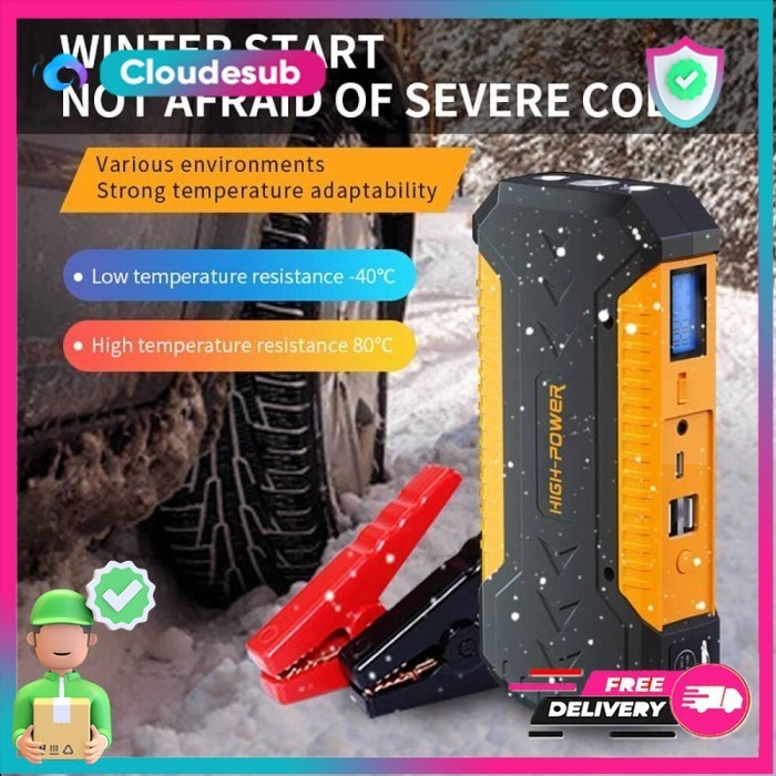 Jumper Jamper Aki Accu Mobil Diesel Bensin 20000Mah Power Bank 600A