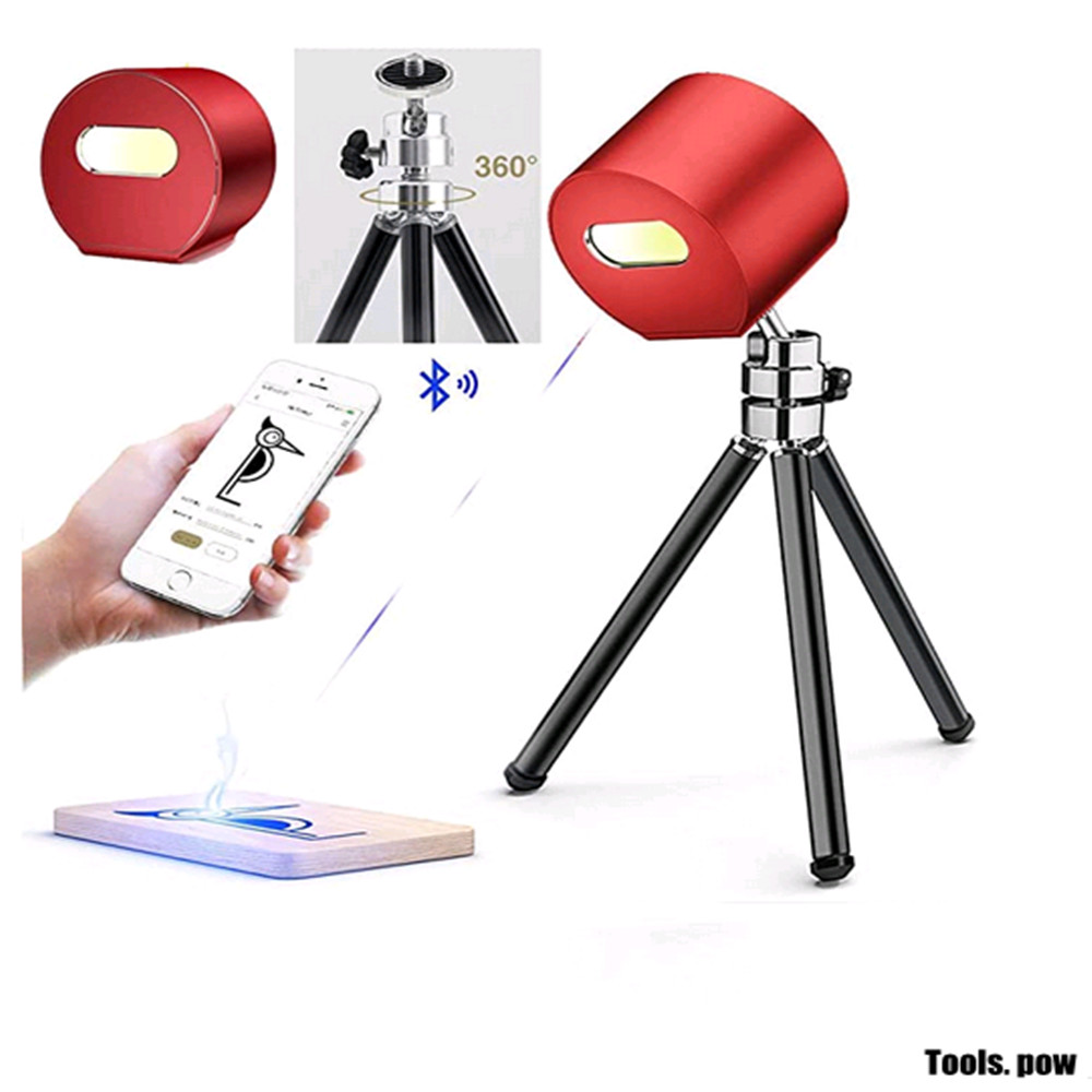 Pengukir Laser Laserpecker 1 Mesin Tangan Mini dengan Tempat Laserpecker Mini Desktop DIY Pengukir L