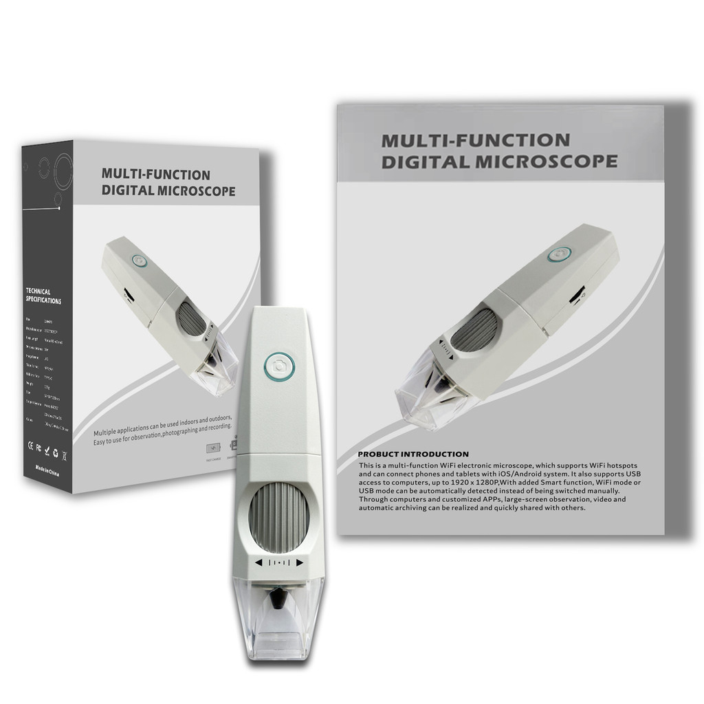 Mikroskop Digital HD 1080P LED USB WiFi 1000x Mikroskop Ponsel Kamera Mikroskop untuk Ponsel Pintar 