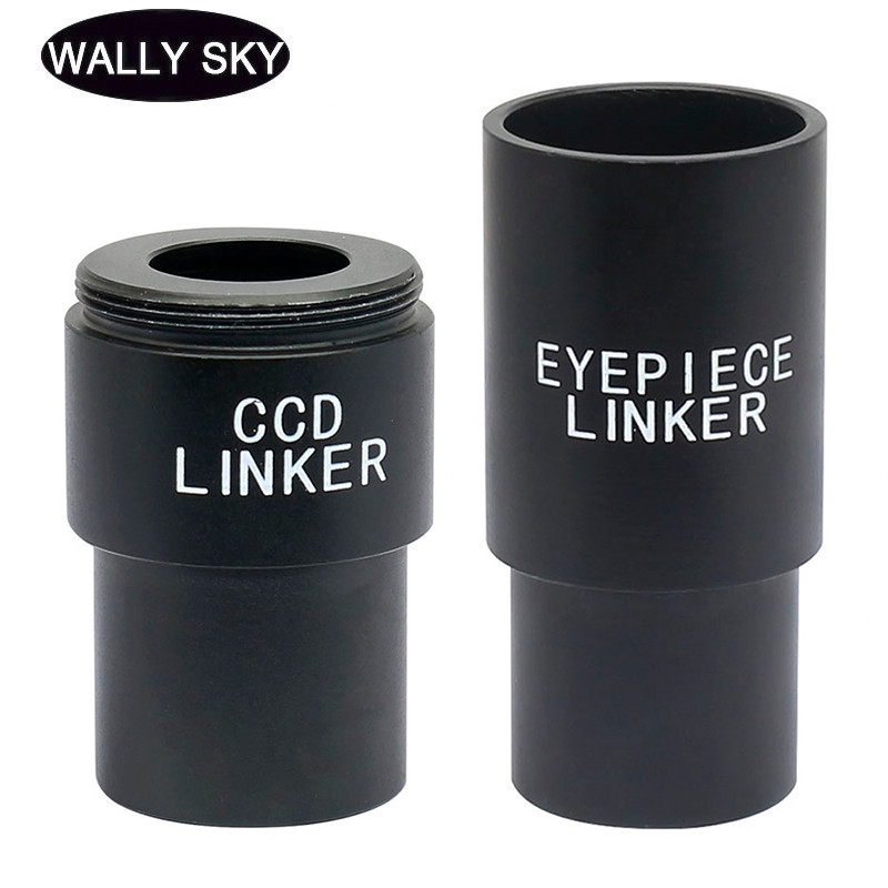 Cincin Adaptor Mikroskop Biologis C-mount Ke 23.2Mm Menghubungkan Kamera Lensa Mata Digital 23.2Mm H