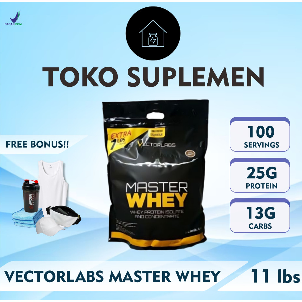 VECTORLABS MASTER WHEY 10 LBS - WHEY PROTEIN CONCENTRATE 10 LBS
