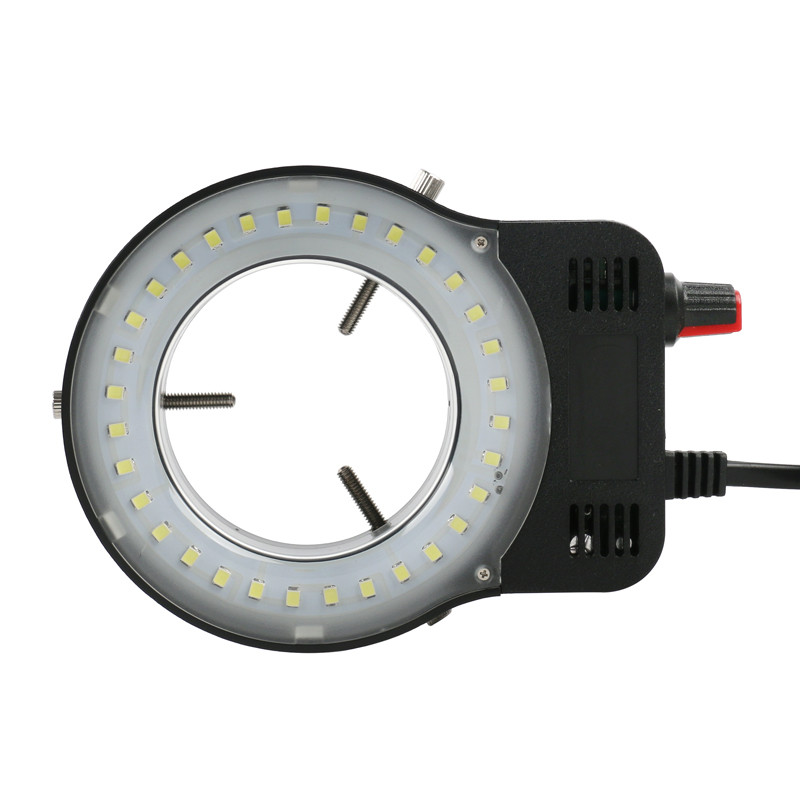 SMD 32 Lampu Cincin LED Lampu Iluminator Dapat Disesuaikan 110V-240V untuk C Mount Stereo Kamera Mik